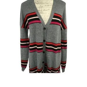 Democracy Alpaca stripe long cardigan sweater dress new without tags